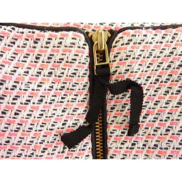 Banana Republic Sleeveless Tweed Neon Pink White Dress Size 6 - Picture 6 of 6